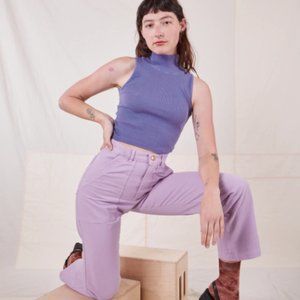 Big Bud Press SLEEVELESS ESSENTIAL TURTLENECK - FADED GRAPE